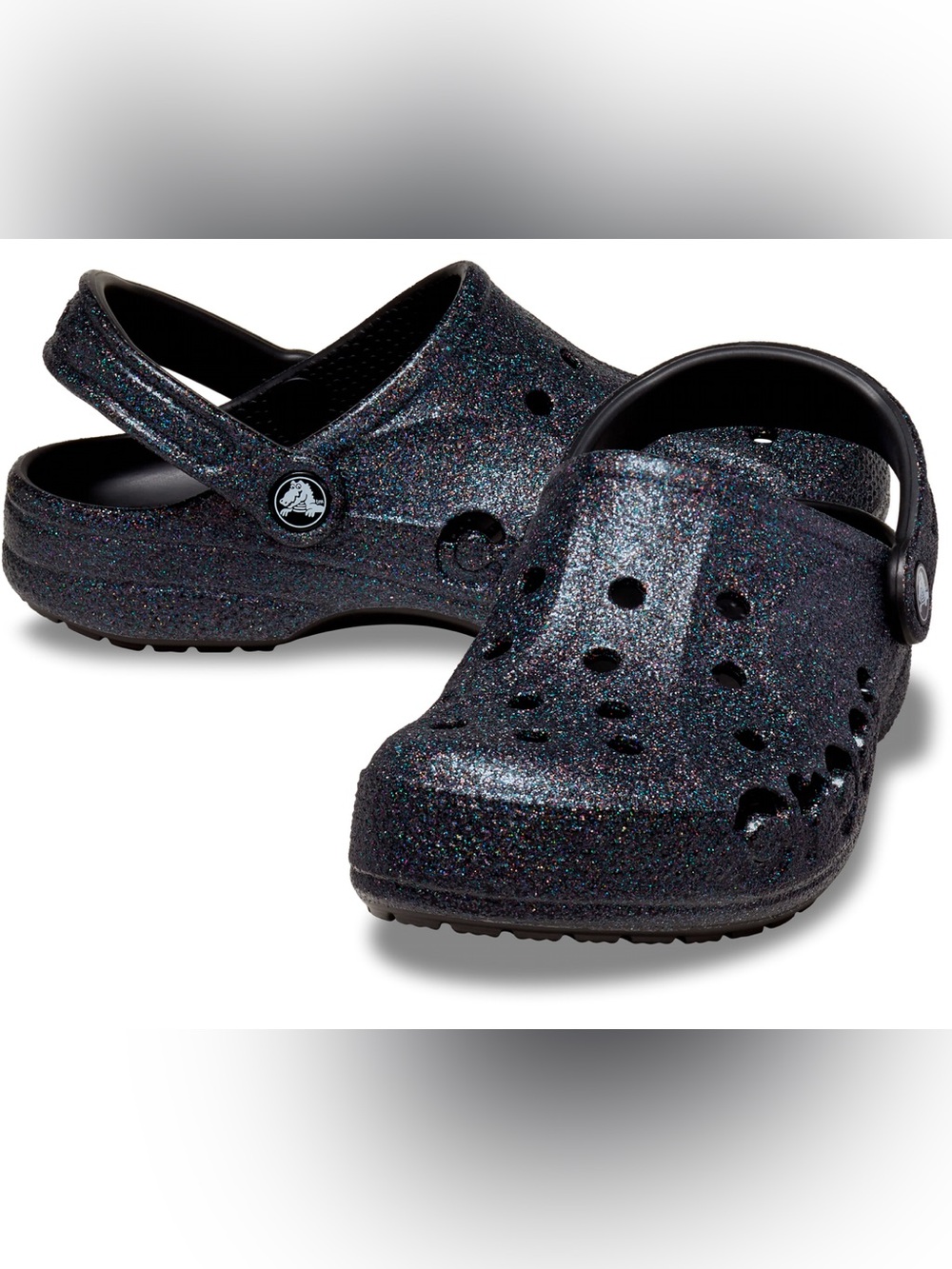 Crocs Glitter Classic Clogs - Black Multi Glitter